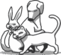 logo cabinet noir et blanc veterinaire bellicart compiegne