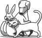 logo cabinet noir et blanc veterinaire bellicart compiegne